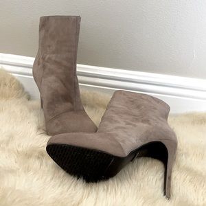 Schultz Suede High Heel Booties